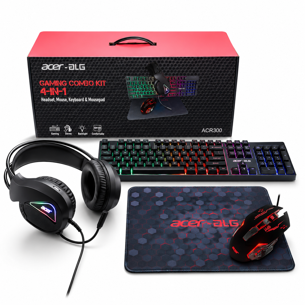 4 in 1 Wired Gaming Combo