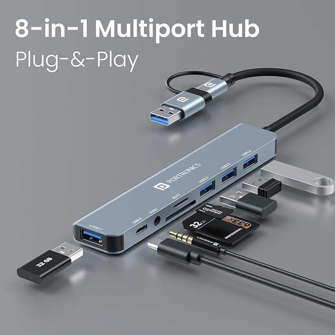 Portronics Mport 8 Plus Dual Plug