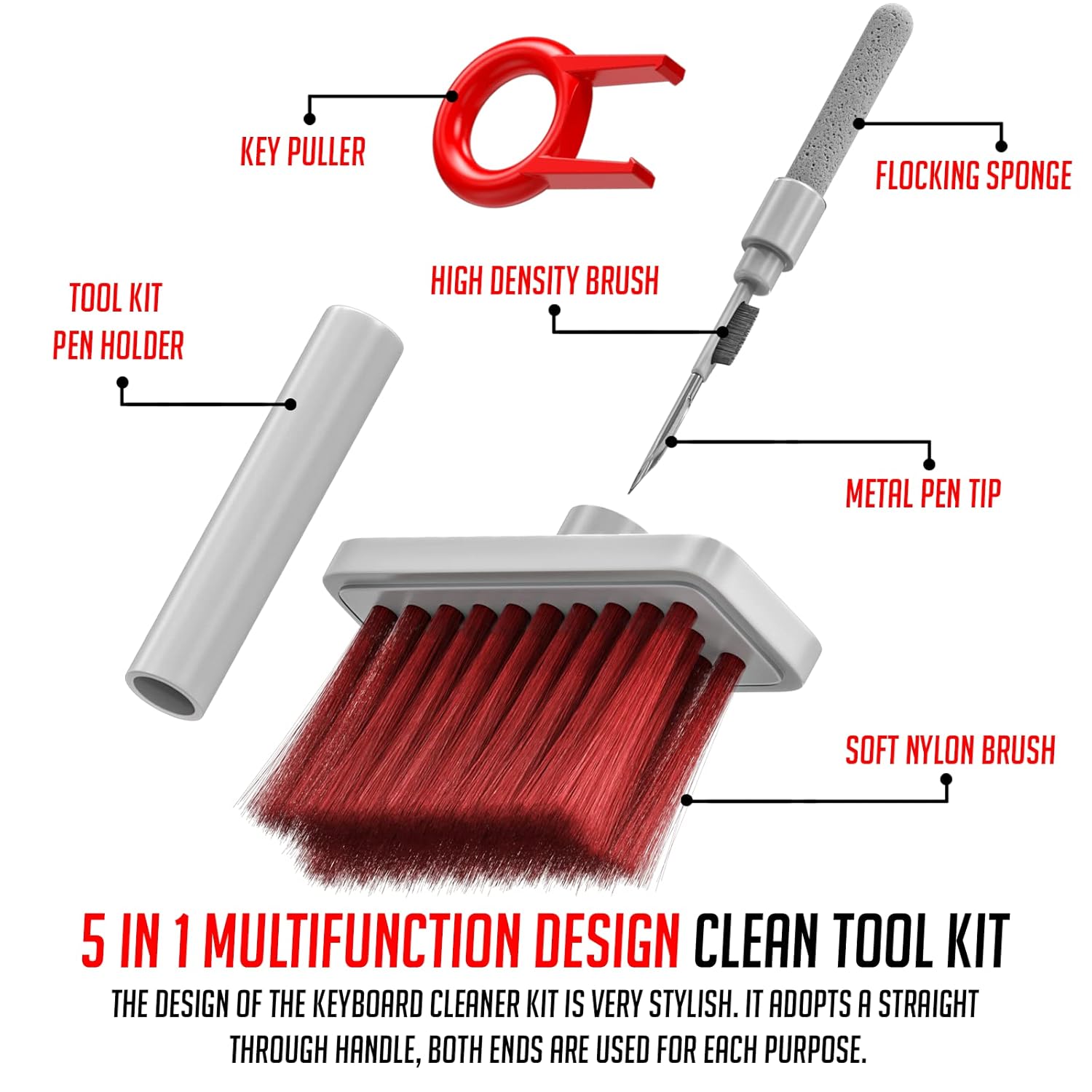 5-in-1 Cleaning Brush for Keyboard