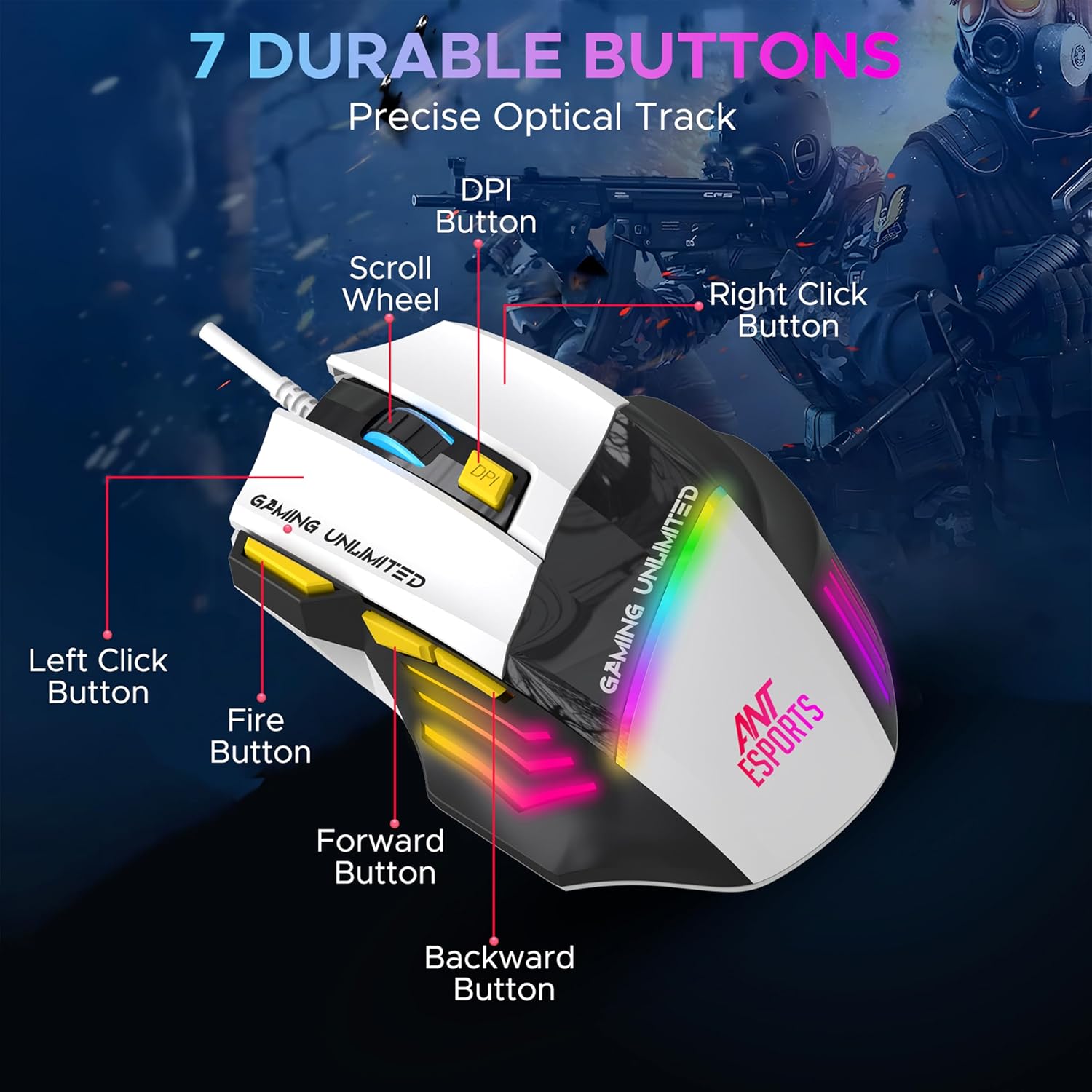 GM100 V2 Optical Gaming Mouse