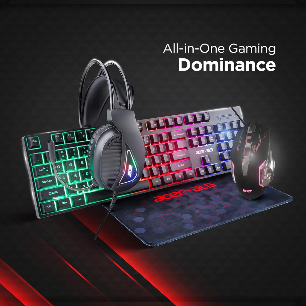 4 in 1 Wired Gaming Combo