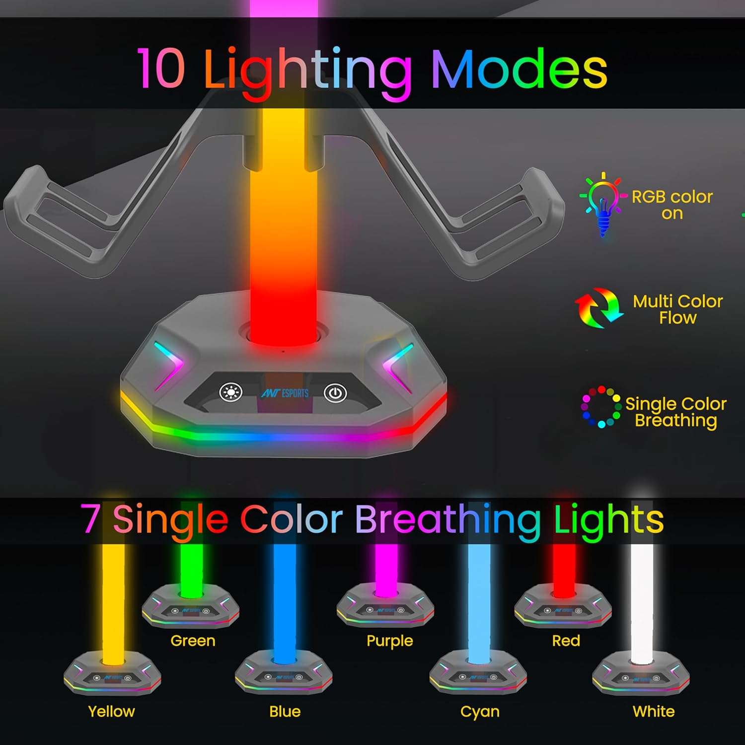 RGB Gaming Headset Stand