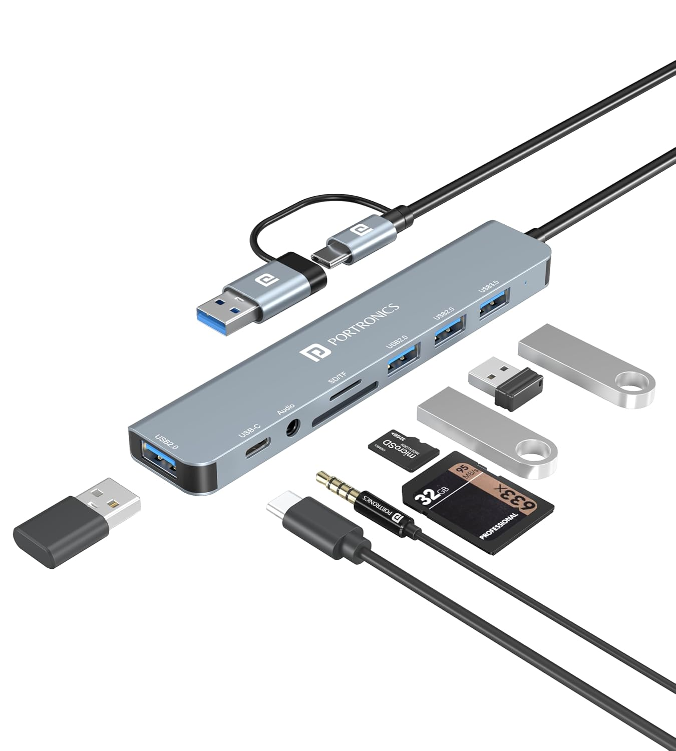 Portronics Mport 8 Plus Dual Plug