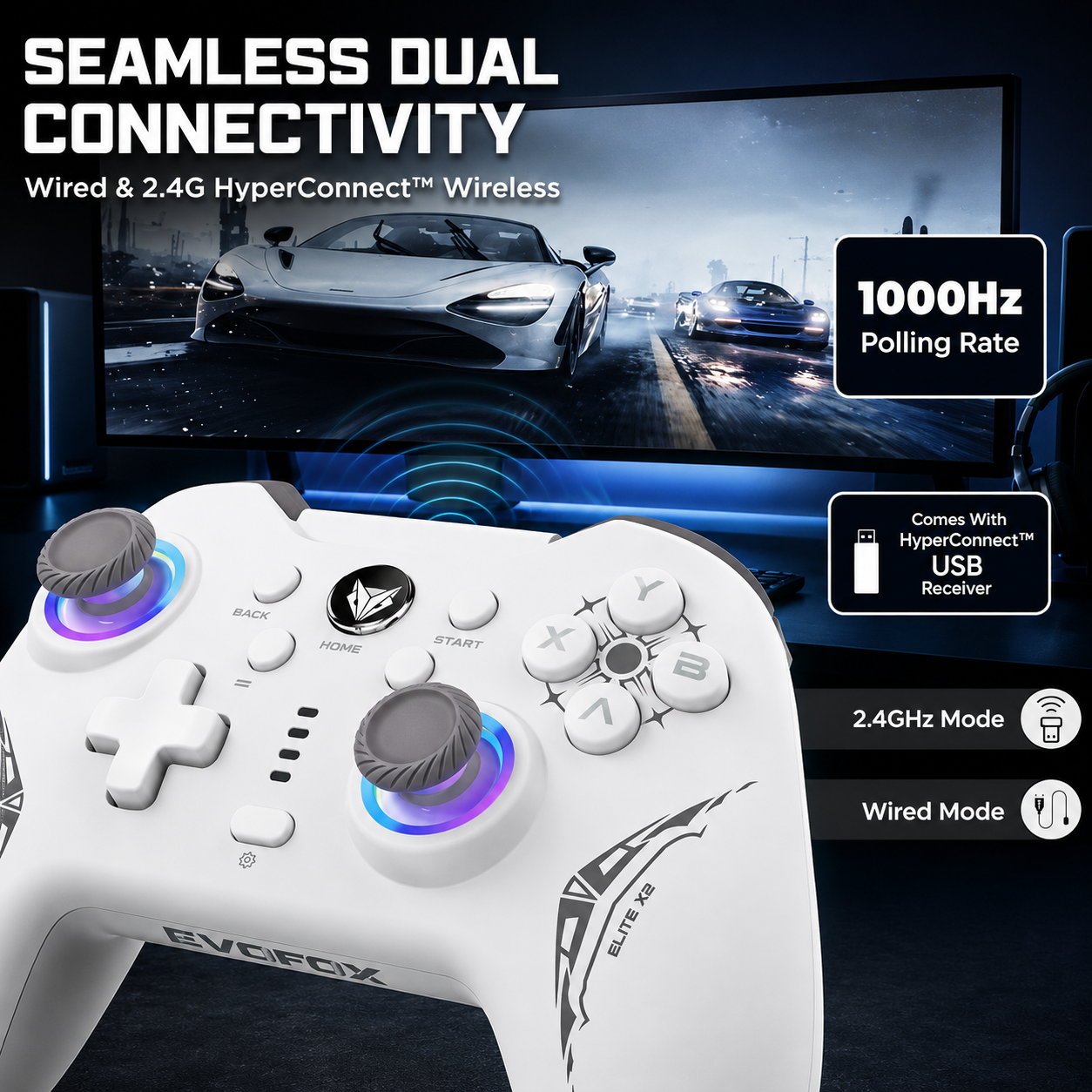 Wireless Gaming Controller for PC